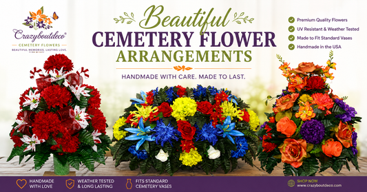 Fall Is almost here and time to change out your loved ones cemetery flowers
