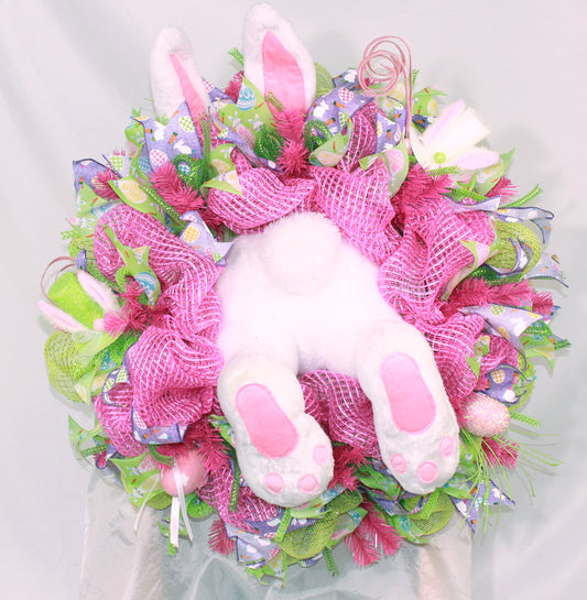 Crazyboutdeco Easter Wreath for Front Door-Summer Wreath-Spring Wreath-Spring Crawfish Wreath for Front Door