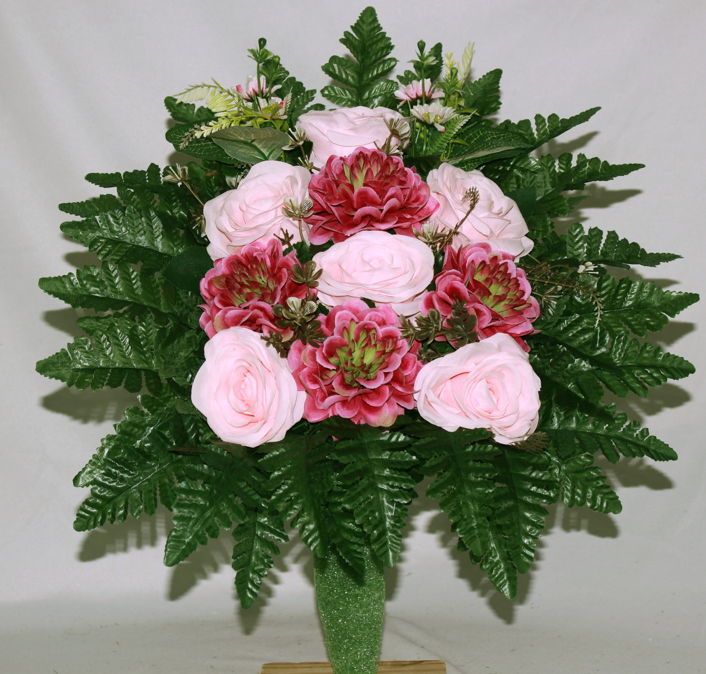 Handcrafted Spring Cemetery Flower Arrangement for Mausoleum -Memorial Flowers -Grave Decoration-Urn Arrangement