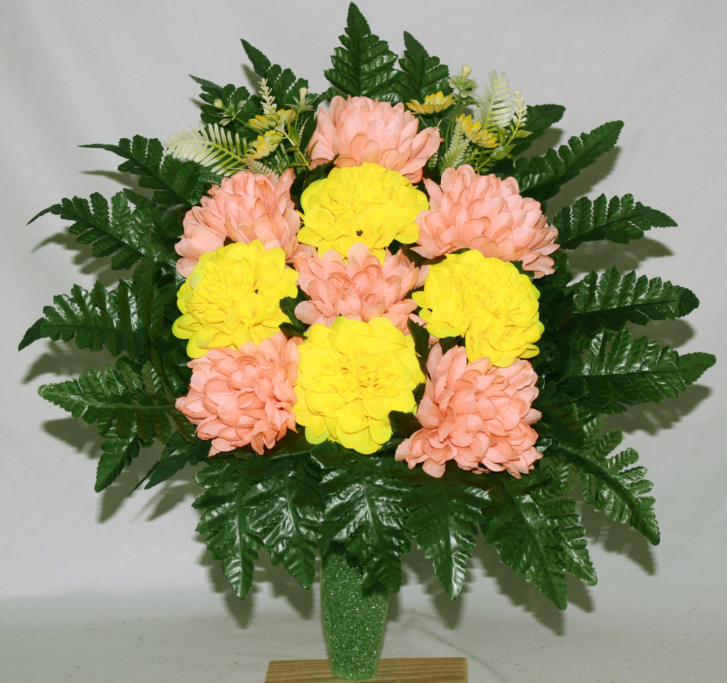 Handcrafted Spring Cemetery Flower Arrangement for Mausoleum -Memorial Flowers -Grave Decoration-Urn Arrangement