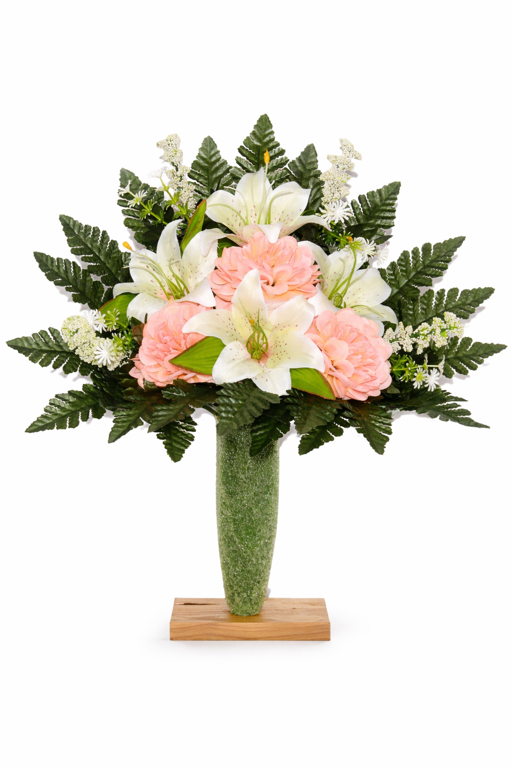 Handcrafted Spring Mixture Cemetery Flowers: Mausoleum Grave Decoration