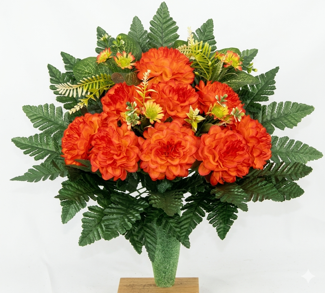 Handcrafted Spring Mixture Cemetery Flowers: Mausoleum Grave Decoration